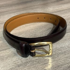 Real Leather Belt / Brass buckle